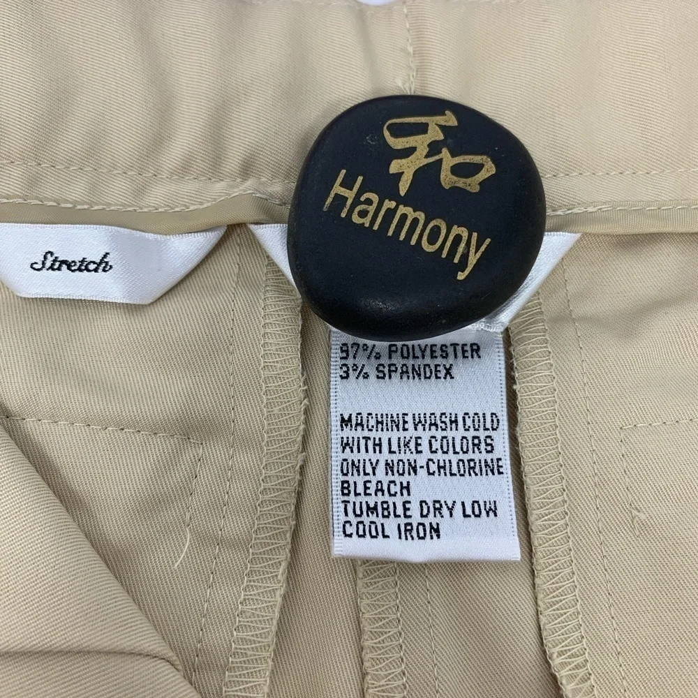 Talbots Women’s Beige Chino Bermuda Shorts Size 8P High Rise Flat Front Stretch - Picture 6 of 11